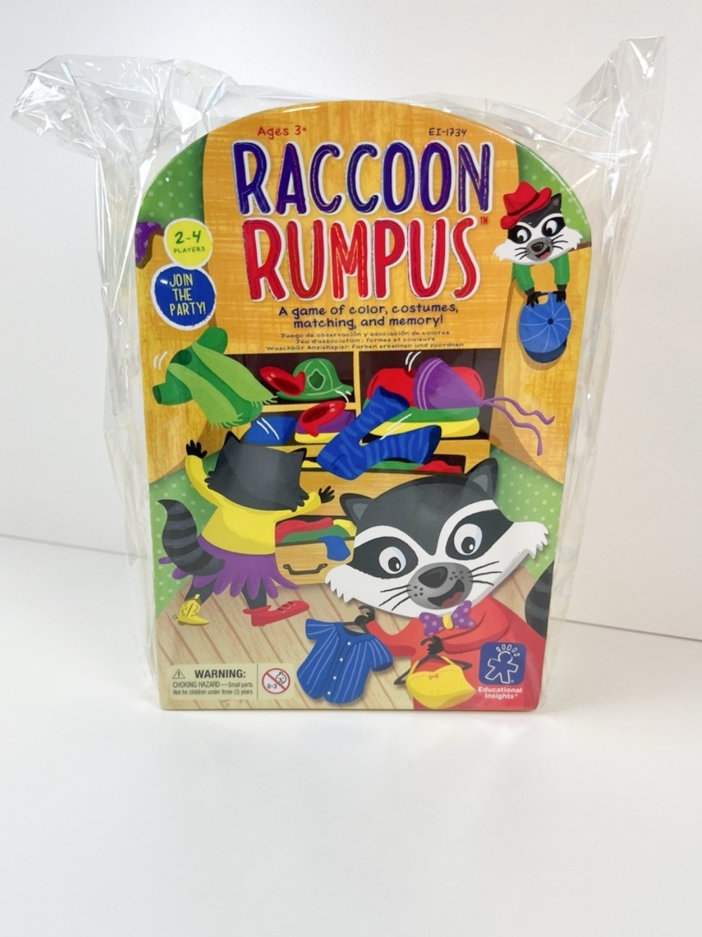 Raccoon Rumpus Memory & Matching Game | Educational Insights Preschool Game